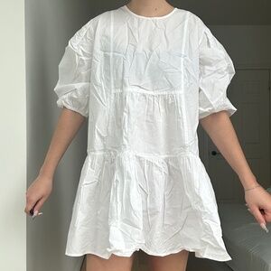 WHITE PUFFY DRESS